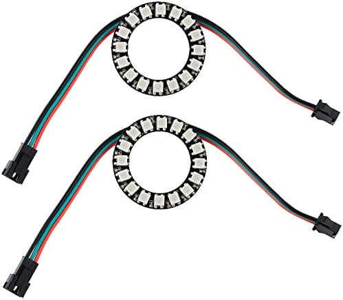 DIYmall 2PCS 16 RGB LED Ring 16 X WS2812 5050 Full Color with ...