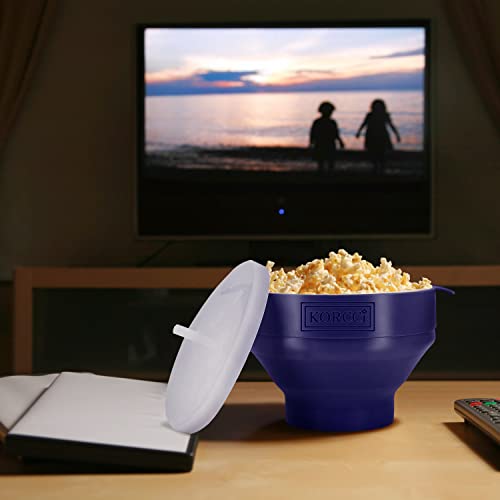 The Original Korcci Microwaveable Silicone Popcorn Popper, BPA Free