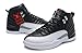 Air Jordan 12 generation of black and white silver clasp