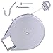 Retractable Clothesline for Indoor/Outdoor Use - 40ft - Heavy Duty Line Won't Stretch or Break - for Hanging Laundry in The Kitchen, Bathroom, Shower, Balcony, Backyard - Wall Mounted Clothes Dryer