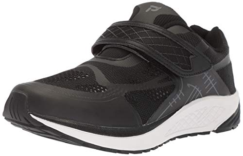 Propet Women's One Strap Running Athletic Shoe Sneaker, Black/Dark Grey, 5 Medium at Amazon