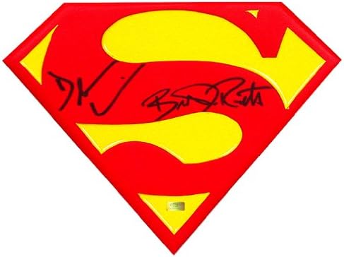 Brandon Routh and Dean Cain Autographed Superman Emblem