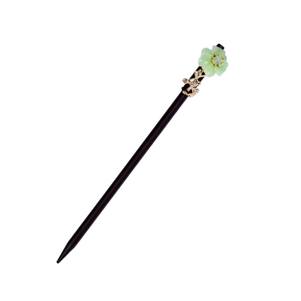 FRCOLOR Chinese Hair Stick Retro Flower Hair Pin Classical Flower Wooden Hair Chopsticks for Women Girls Long Hair