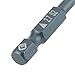 10pcs Triangle Screwdriver Bits,1/4inch Shank 65mm S2 Alloy Steel Triangle Head Screwdriver Bits Set H6.365mm2.7