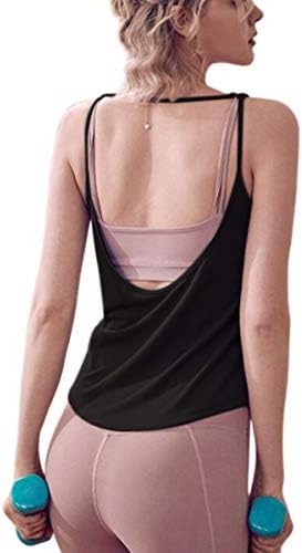 Women Basic Solid Strap Camisole Tank Loose Casual Sleeveless Shirt Tops