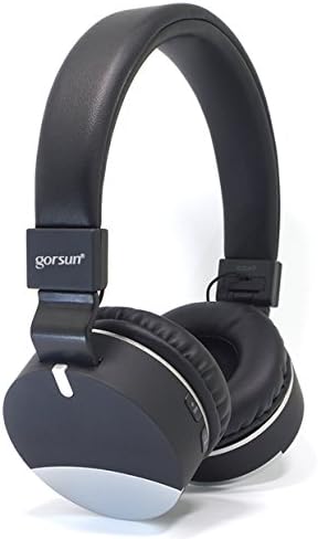 Nice Adjustable Wireless Bluetooth Headphones Over Ear for Kids Childs Adults,Bluetooth V4.2 Foldable Headphones Mic,FM Radio,TF Card Reader for Smartphone Laptop Tablets Computer TV(Black)