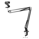 Neewer Adjustable Desktop Clamp Suspension Boom Scissor Mount Stand Holder for Logitech Webcam C922 C930e C930 C920 C615, Durable Iron, Load up to 2.2 pounds/1 kilograms, Perfect for Video Recording