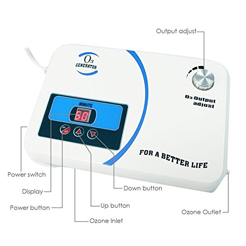 Ozone Generator 500mG/hr Industrial O3 Air Purifier Deodorize, High Capacity Ozone Machine Odor Removal with Air Dryer/Timer/Adjustable Output, Air Quality Purifier