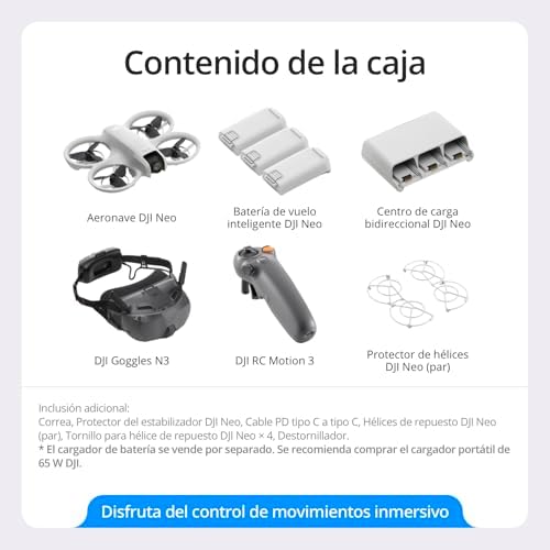 Pack DJI Neo Motion Vuela Más, dron mini con cámara 4K UHD para adultos