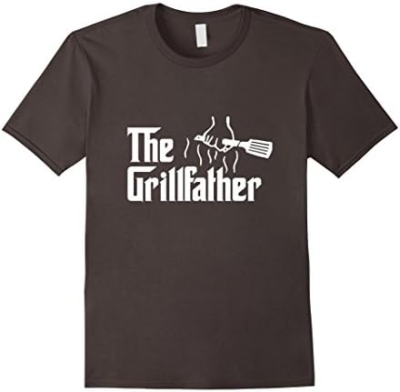 Mens The Grillfather Barbeque and Grilling T-Shirt XL Asphalt