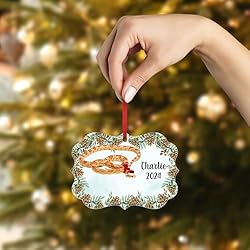 Orange Corn Snake Christmas Ornament 2024