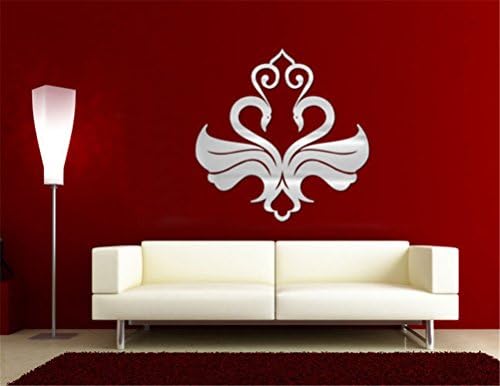 Niwota 3D Stereoscopic Mirror Sticker Wall Decal Removable Wall Art Sticker Home Decor (Mandarin Duck)