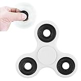FIGROL Hybird Tri Hand Spinner Fidget Toy ABS Material 608 Si3N4 For 1-3mins Spinning(White)
