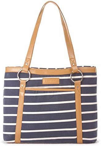 Overbrooke Classic Canvas Laptop Tote Bag - Womens Shoulder Bag for Laptops up to 15.6 Inches