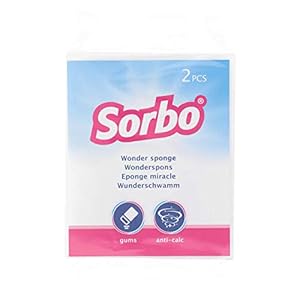 Sorbo Magischer Radiergummi-Schwamm, Melamin, Mehrfarbig, 10 x 10 x 2 cm, 2