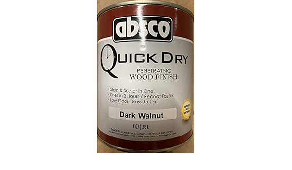 Absco Quick Dry Penetrating Stain Dark Walnut Amazon Com