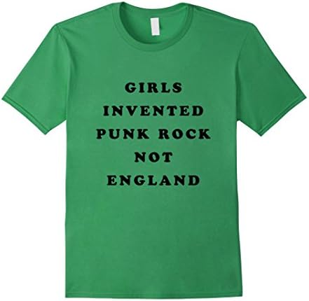 Mens Girls Invented Punk Rock Not England T-Shirt Small Grass