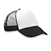 10pcs Black Polyester Mesh Cap Sublimation Blank Mesh Hat Adjustable Unisex Adult Trucker Caps Hat for Sublimation DTF Printing DIY (Black)