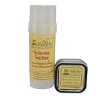 Naked Bee Restoration Foot Balm 2 Oz + Hand and Cuticle Healing Salve 1.5 Oz Pack