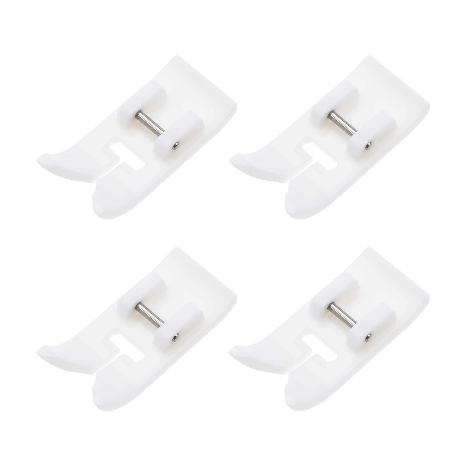 VGOL 4PCS Non-Stick Foot Sewing Machine Presser Foot Compatible with Most Low Shank Snap-On Household Multifunctional Sewing Machines