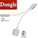Headphone Adapter Dongle Jack Aux Audio & Charging & Volume Control 2 in 1 Cables Stereo Adaptor Connector Earphone Charger Splitter for iPhone7/7plus/iphone8/8plus/iphoneX,Support iOS 10.3/12-Silver