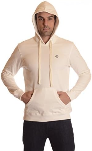 Ardorr's 100% Cotton Men's PullOver Hoodie (S, OFF WHITE)