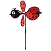 Techinal 1 Pcs Bumble Bee / Ladybug Windmill Whirligig Wind Spinner Home Yard Garden Decor