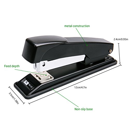 Staplers, Ezire Desk Staplers 25 Sheets Capacity with 12000 Staples