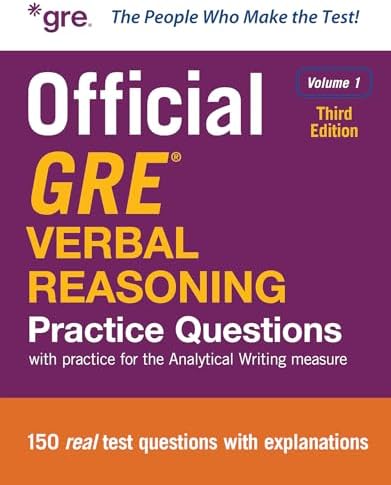 Official GRE Quantitative Reasoning Practice Questions, Third