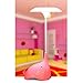 WOMHOPE Cute Elephant Children's Night Lights Flexible Angles Desk Lamp - Design Button Touch Sensor Control 3-Level - Rechargeable - for Kids,Baby,Children (Pink)