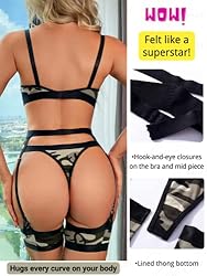 Kaei&Shi Garter Belt Thong Lingerie for