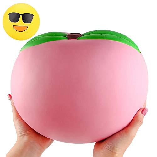 WATINC 2pcs 10inch Jumbo Squishies Peach Slow Rising Fruit Peach Cream Scented Kawaii Peach Toy Random Emotional Toy Funny Network Emotion Toy Stress Relief Toy Decoration Kids Toy Adults