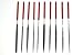 SE 10-Piece Diamond Needle File Set with 150 Grit - 744DF-R
