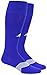 adidas Metro 4 Soccer Socks for Boys, Girls, Men and Women (1-Pair), Bold Blue/White/Clear Grey, Large