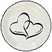 Fun Express Two Hearts Dessert Plates (25 pc)