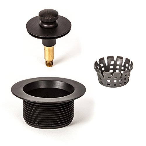 PF WaterWorks Lift Lock (Push Pull) Bathtub/Bath Tub Drain Assembly with Gasket…
