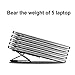 Laptop Stand Invisible Portable Lightweight Removable Adhesive Stand with Built-in Magnets, Two Elevation Adjustments (Black)thumb 3