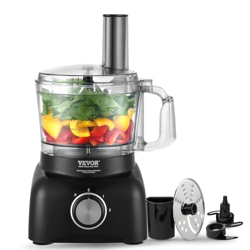 VEVOR Food Processor, 7 Cup Small Vegetable Chopper for Dough