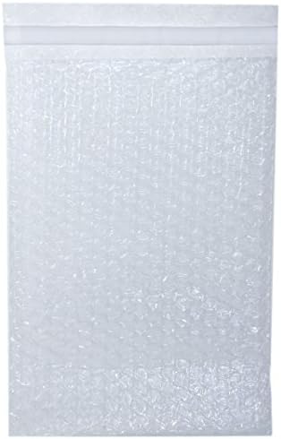 Premier Bubble Double Walled Self-Sealing Clear Cushioning Pouch Bags - Protective Bags for Shipping, Storage, and Moving (8" x 11" - 200 count)