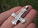 Himalayan Treasures 925 Sterling Silver Celtic Inverted upside down Petrine Cross Pendant necklace