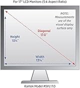 Kantek SVL17 17-Inch LCD Privacy Screen Filter Blackout Micro Louvre Technology view 6