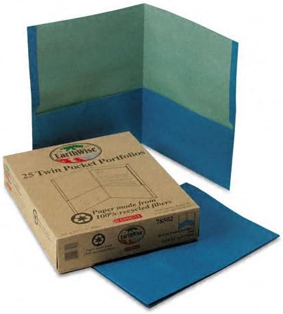 ESS78502 - Esselte Earthwise 100% Recycled Paper Twin-Pocket Portfolio
