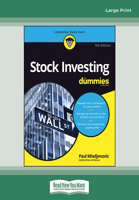 Stock Investing For Dummies, 5th Edition: [Large Print 16 pt] Image