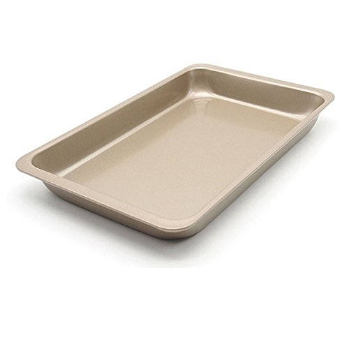 Click Here to See More Images Nonstick Bakeware 10-Inch Rectangle Pan,Golden