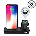 ONE Dock Duo (APPLE CERTIFIED) Power Station Dock, Stand & Charger with Built-in ORIGINAL Charger for Apple Watch Smart Watch (Series 1,2,3, Nike+), iPhone X/10/8/8 Plus/7/7Plus/6s/6s, iPad and iPod