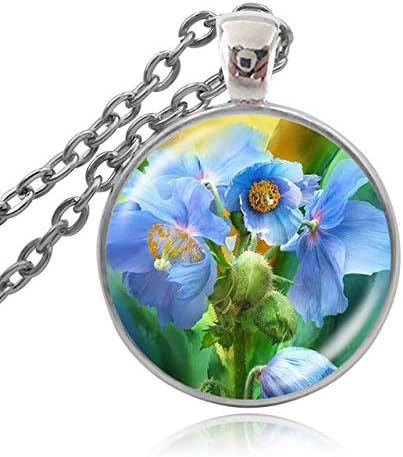 Amazon 手作りdiyヴィンテージ油絵花ネックレスカボションひまわり絵画ガラスカボションネックレスアートジュエリー ネックレス 通販