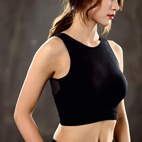 Women Racerback Sports Bras - Medium Impact Workout Seamless Slimming Underwear-Padded Strappy Sports Bra Yoga Tops Activewear Workout Clothes for Women