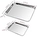 2pack Cookie Baking Sheet, Kuorle Pure Stainless Steel Commercial Bakeware set & Nonstick Baking Pans for Toaster Oven, Non-toxic, Healthy & Dishwasher Safe