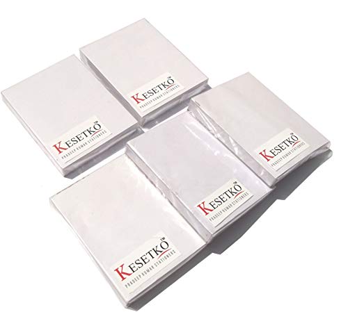 KESETKO® White Estimate Writing Pad, Slip Scrap Note Pad, (500 Pages in 5 Pad) 10cm Long 8cm Wide Each, for Shop, Office, Home, Store,