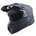 1Storm Adult Motocross Helmet BMX MX ATV Dirt Bike Helmet Racing Style HF801; Matt Black